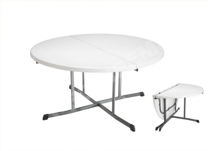 m table pliable en 2 ronde 152